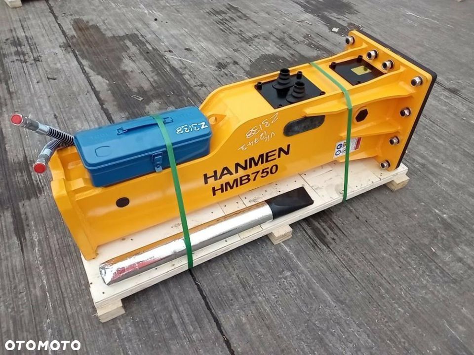 OUTLET ! Młot wyburzeniowy hydrauliczny HANMEN HMB750 waga 480 kg koparka 7-9 tony - 1
