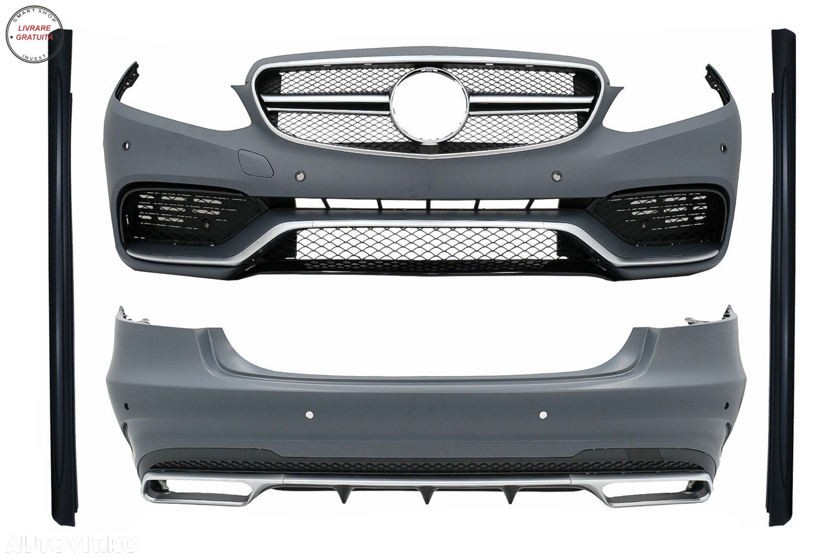 Pachet Exterior Complet Mercedes E-Class W212 Facelift (2013-2016)- livrare gratuita - 1