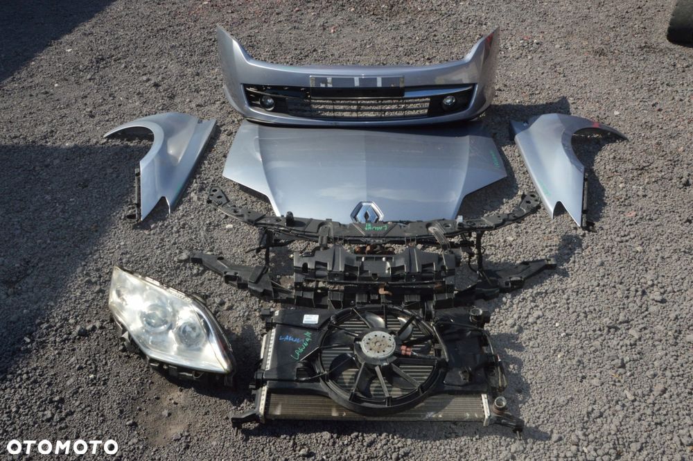 zderzak maska błotnik lampa chłodnice komplet przód renault laguna iii - 2