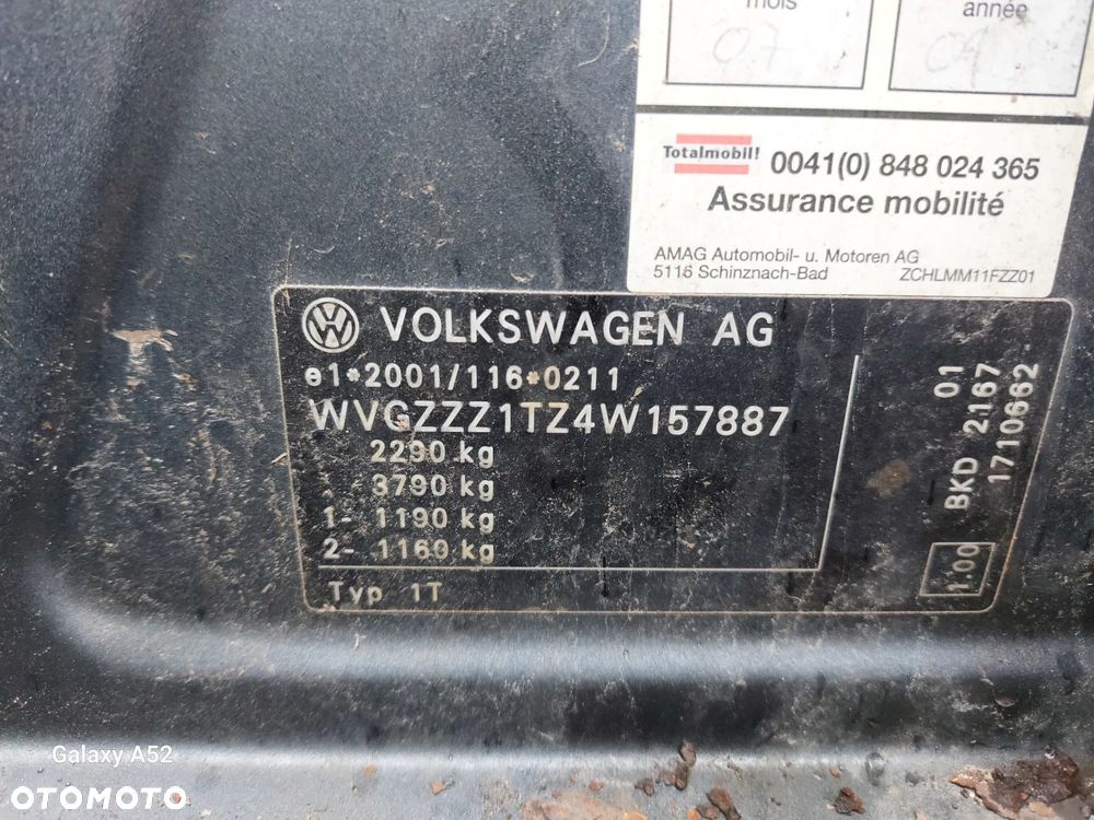 Zderzak VW TOURAN 2,0D 04R. maska,drzwi,lampy,klapa.... - 7