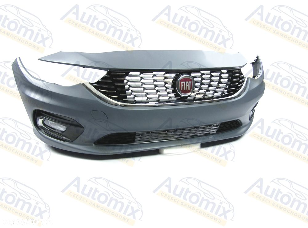 Zderzak przedni Fiat Tipo SDN 16 - 20 Atrapa + kratki + halogeny Komplet ! - 2