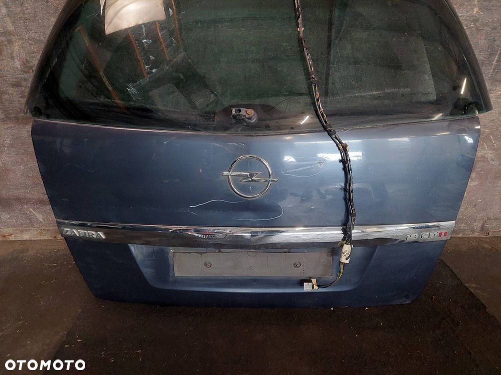 KOMPLETNY TYŁ KLAPA BAGAŻNIKA ZDERZAK TYŁ LAMPY OPEL ZAFIRA B LIFT Z168 - 10