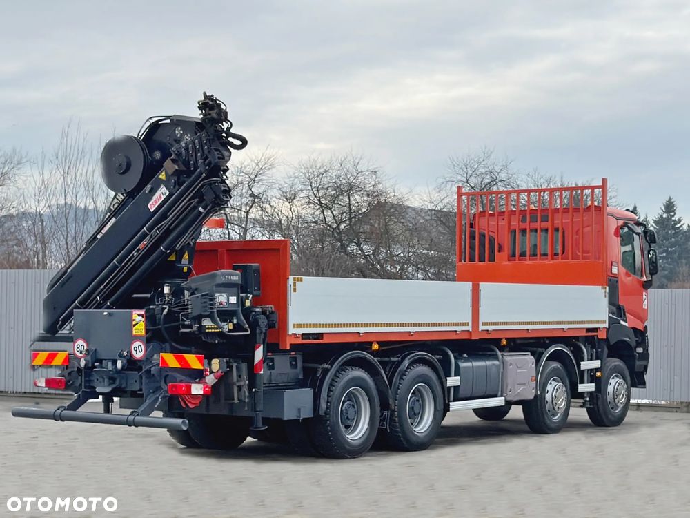 Renault K 430 * SKRZYNIA 7,50 m * HIAB 211 EP - 5 HIDUO + PILOT / 8x4 - 7
