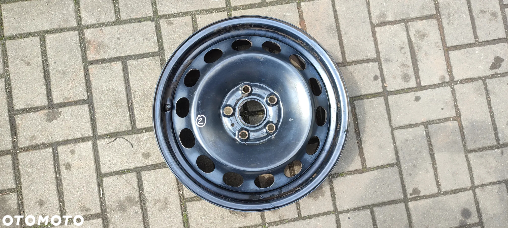 FELGI STALOWE 5x112 6.5Jx16 CALI ET50 VW GOLF VIICADDY TOURAN SKODA OCTAVIA SEAT TOLEDO ALTEA AUDI A3 4 SZTUKI KOMPLET - 3