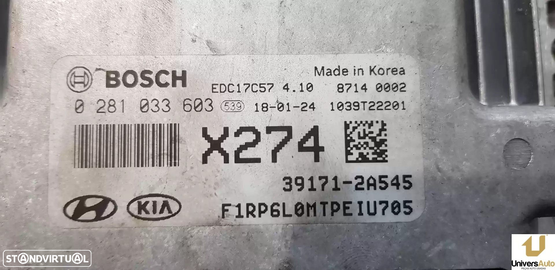 CENTRALINA MOTOR UCE KIA CARENS IV 2018 -391712A545 - 4