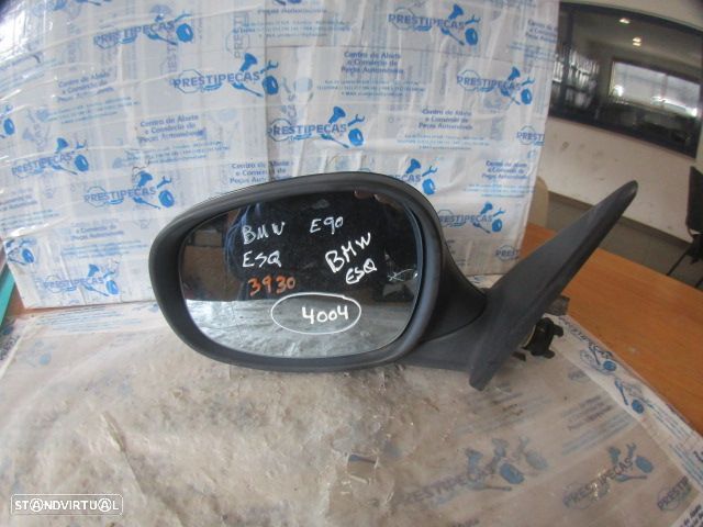 Espelho Esp4004 BMW  E90 FASE 2 318 2009 2.0D 1.43CV 4P PRETO ESQ ELETRICO 5 PINOS - 1