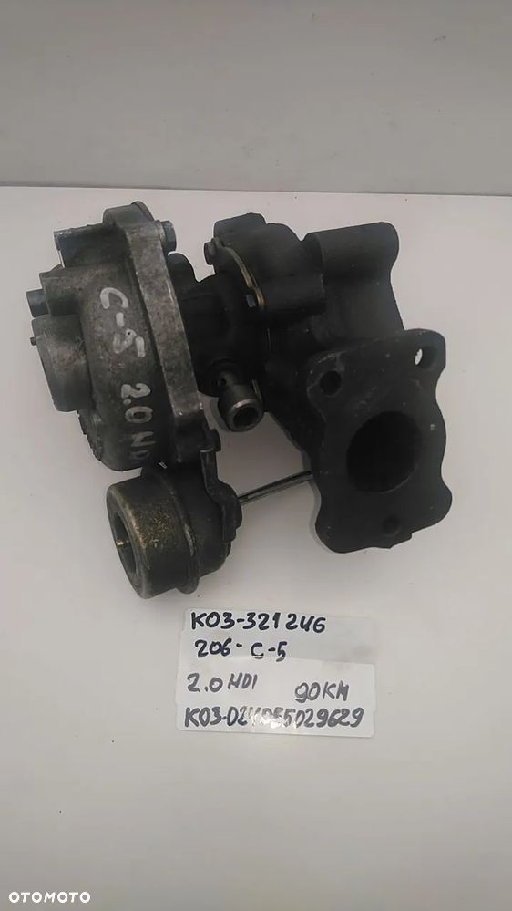 TURBINA 2.0 HDI 90KM 107KM 109KM 206 C5 K03-321246 K03-024DE5029629 - 3
