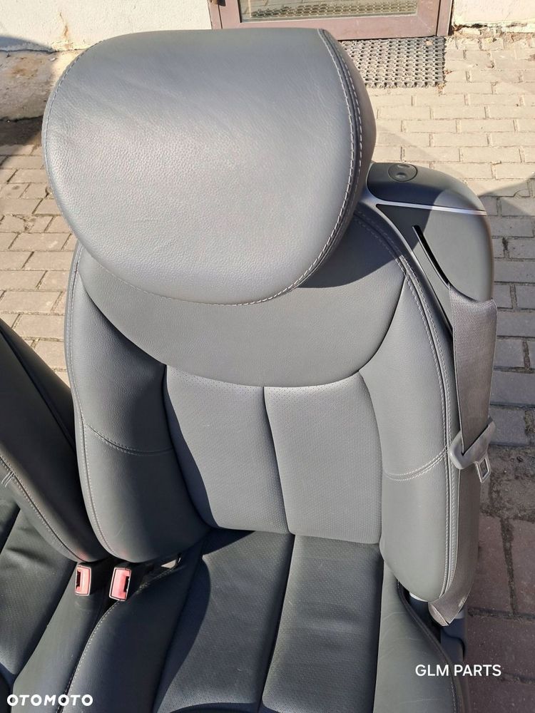 mercedes-benz sl r230 fotele prawy + lewy ciemny szary komplet - 6