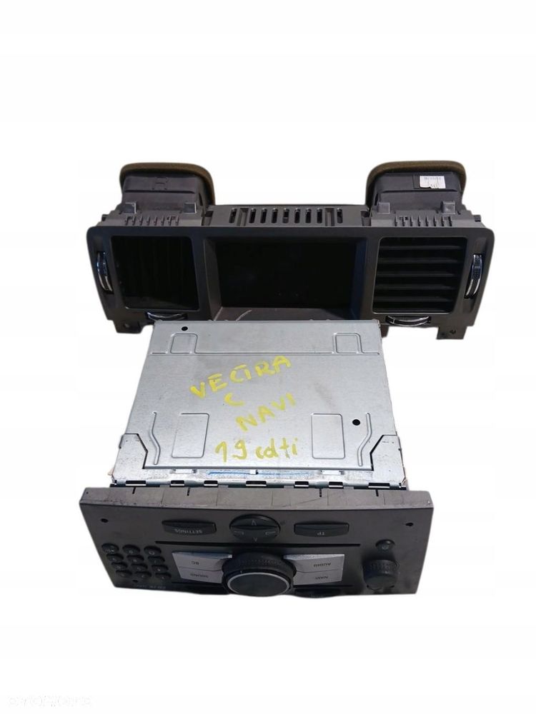 radio cd nawigacja wyświetlacz kratki nawiewu opel vectra c 13283232 - 2