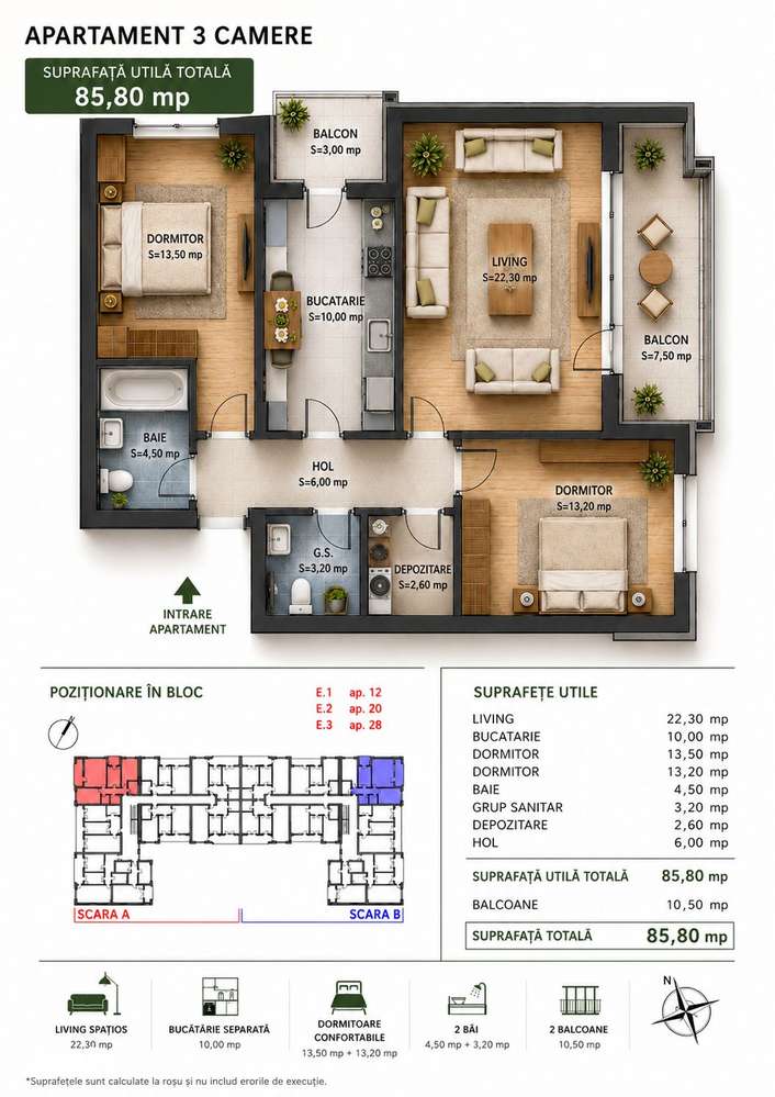 Apartament 3 Camere Decomandat | Prelungirea Ghencea | Lift — fotografia 3