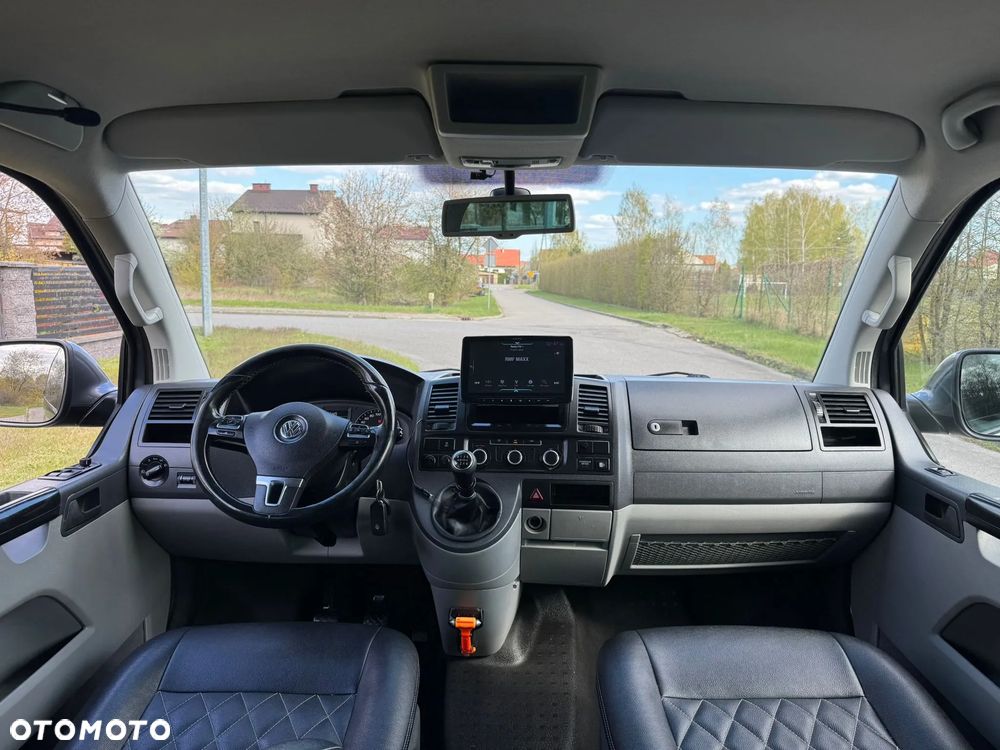Volkswagen TRANSPORTER T5 L2H1 LIFT DŁUGI Klima Tempomat Navi Kamera Skóry Dubel Kabina 6os Brygadówka - 18