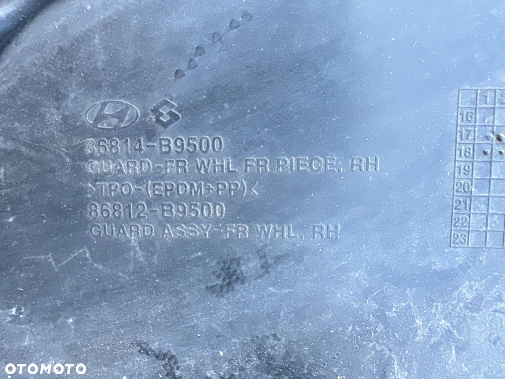 HYUNDAI I10 II LIFT NADKOLE PRAWY LEWY PRZOD 86813-B9500 86814-B9500 - 6