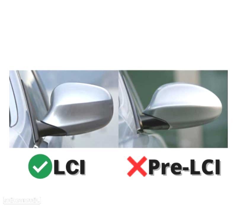 CAPAS ESPELHOS RETROVISORES BMW E81 E82 E87 E88 E90 E91 E92 E93 LOOK M3 PRETO BRILHANTE - 2