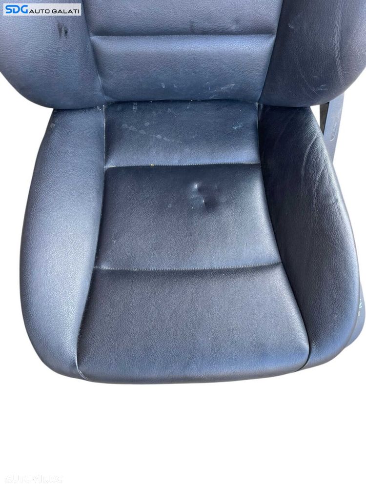 Scaun Piele Neagra cu Incalzire Stanga Fata Sofer BMW Seria 5 F10 F11 2009 - 2017 Cod 52107234966 52107266345 52109144893 52107230648 [B4800] - 2