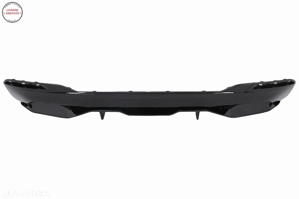 Difuzor Bara Spate BMW Seria 5 G30 G31 (2017-2019) M5 Design Negru Lucios- livrare gratuita - 4