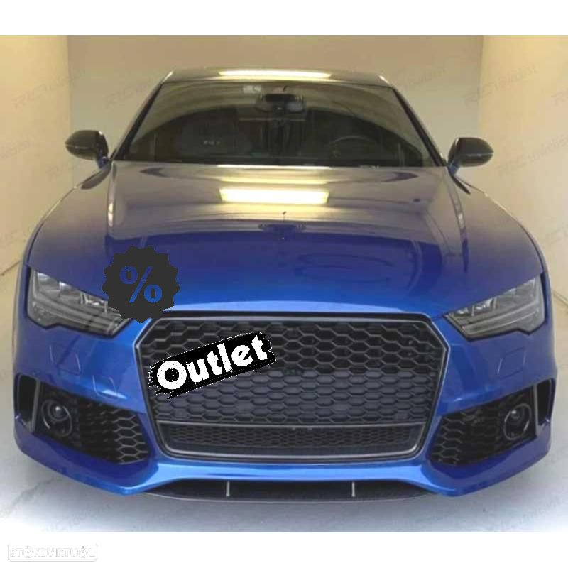 C011492C2 GRELHA DIANTEIRA AUDI A7 LOOK RS7 15-18 PRETO - 7