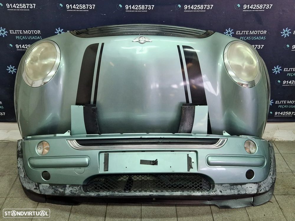 Frente completa usada MINI ONE R50 capot parachoques guardalamas oticas - 3