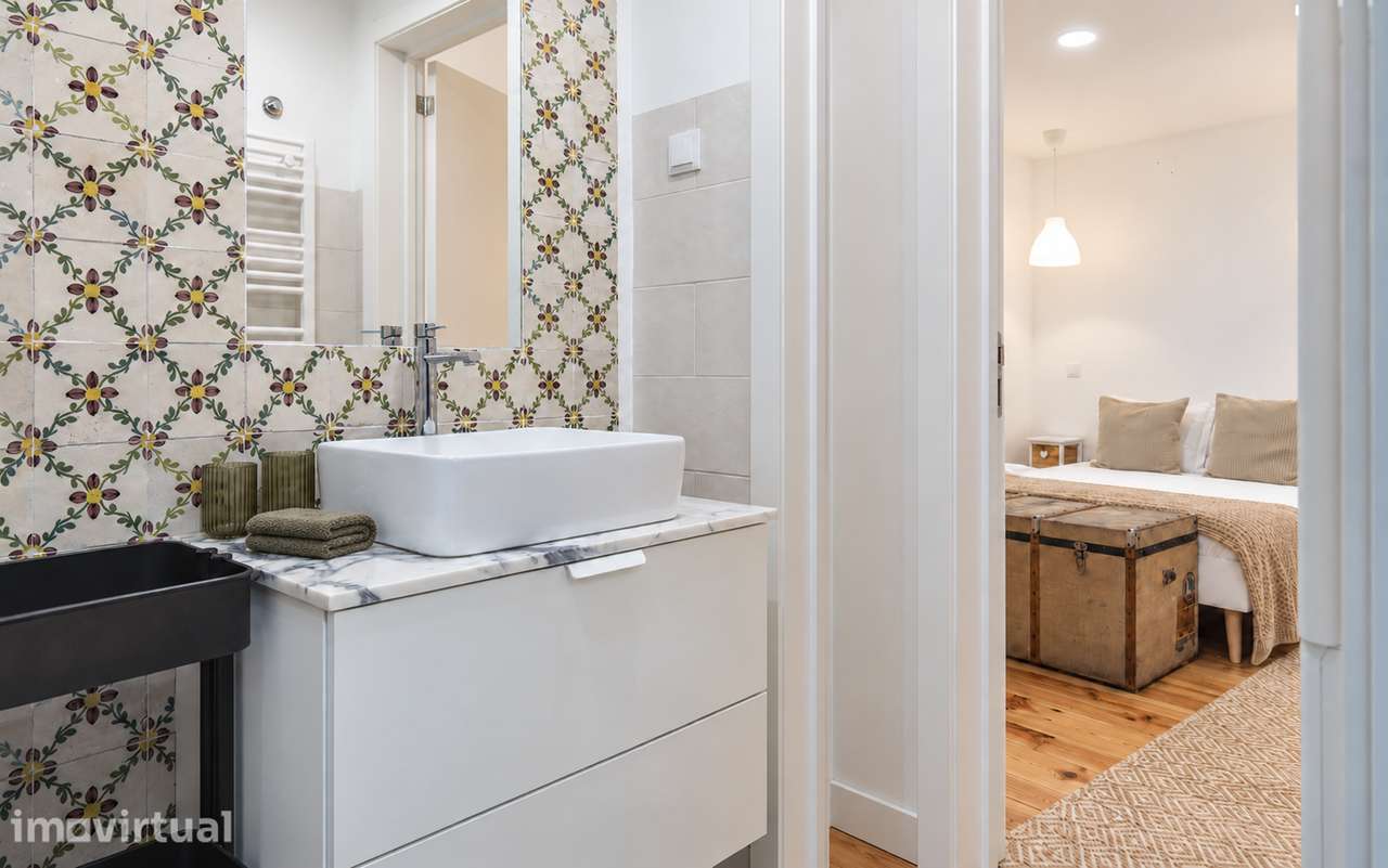Apartamento T1+1 mobilado para arrendar no centro de Lisboa - Grande imagem: 5/25