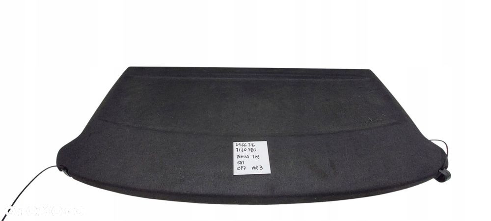 Bmw E81 E87 Półka Bagażnika Tylna Tył Czarna 6966716 Nr 3