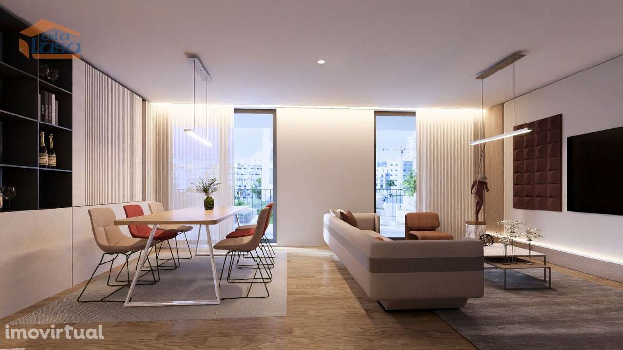 T-2+1 Novo c/ varanda 46.53m2 e lugar de garagem no centro de Armaç... - Grande imagem: 3/27