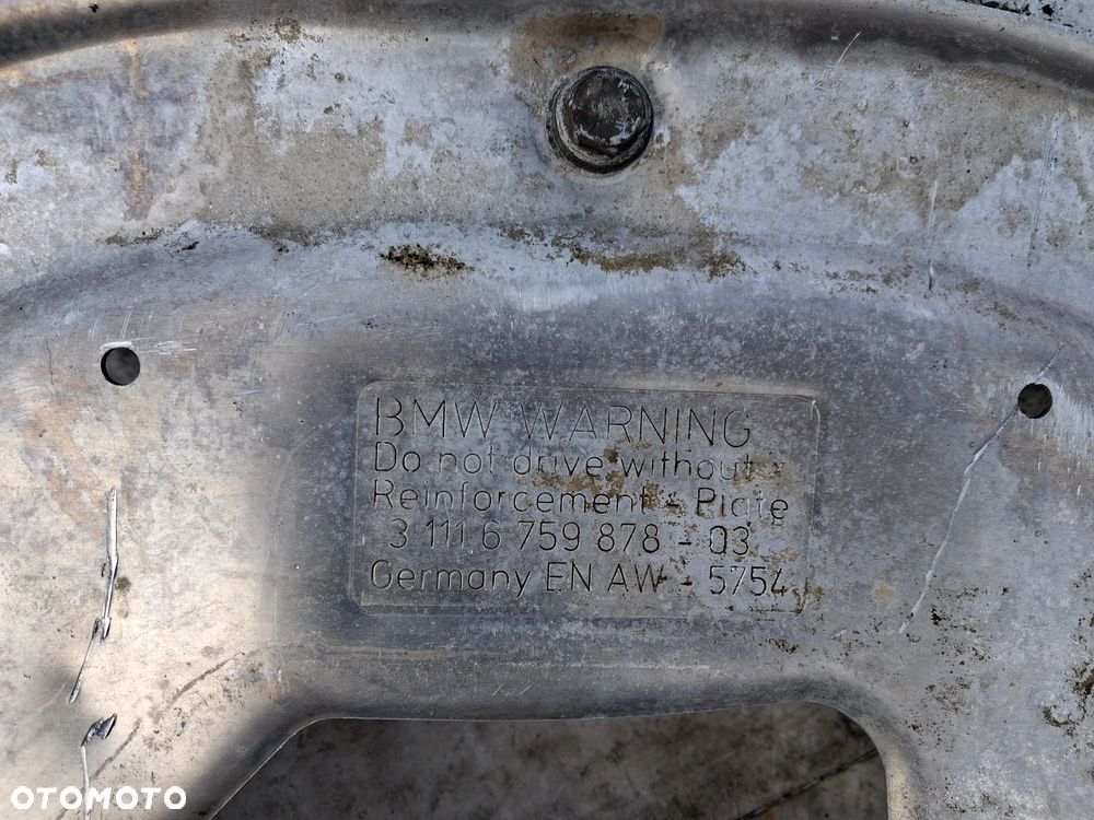 BMW 5 E60 E61 E63 Wózek belka sanki kołyska przód 6759461 rama pomocnicza przednia ORYGINAŁ - 3