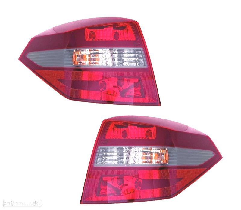 FAROLINS RENAULT LAGUNA III GRANDTOUR 11-16 BRANCO VERMELHO - 1