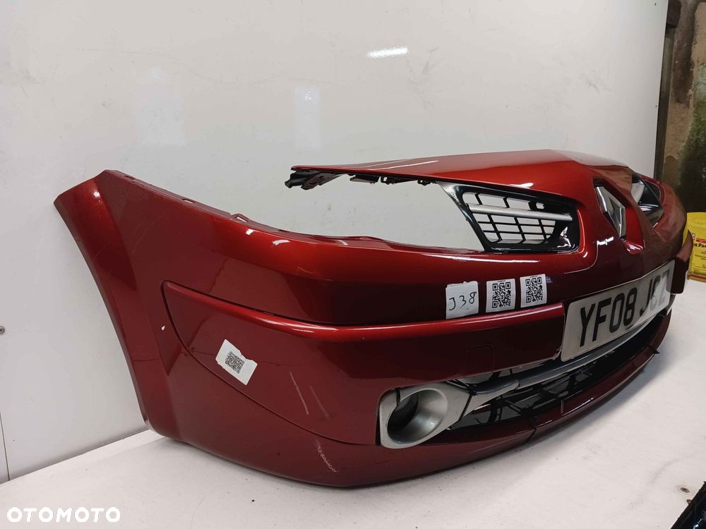 + ZDERZAK PRZÓD PRZEDNI RENAULT MEGANE 2 II LIFT FL TEB76 BORDO BORDOWY HALOGENY - 2