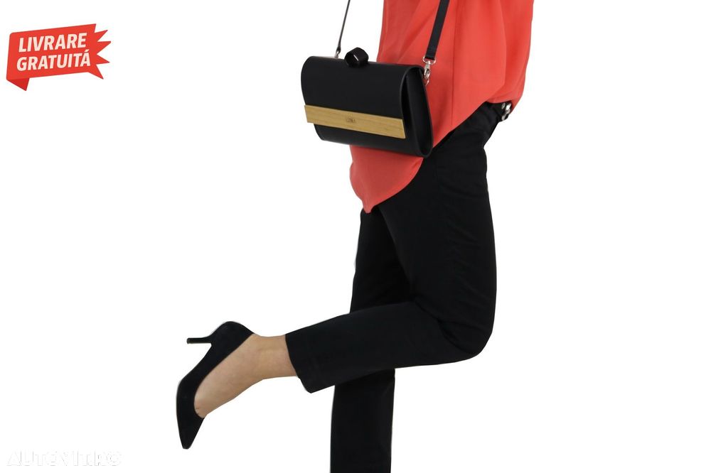 Geanta cu Clapeta Interschimbabila Lemnia Play Negru- livrare gratuita - 22