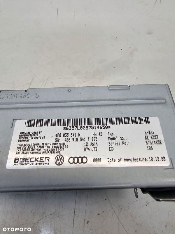 TUNER MODUŁ RADIA AUDI A4 A5 A6 A8 4F0035541N 4E0910541T - 4