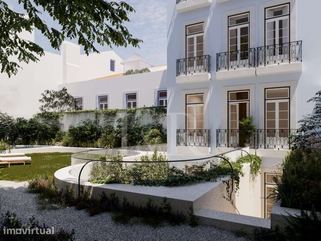 Apartamento T2 duplex com jardim junto à Av. Liberdade, Lisboa - Grande imagem: 5/30