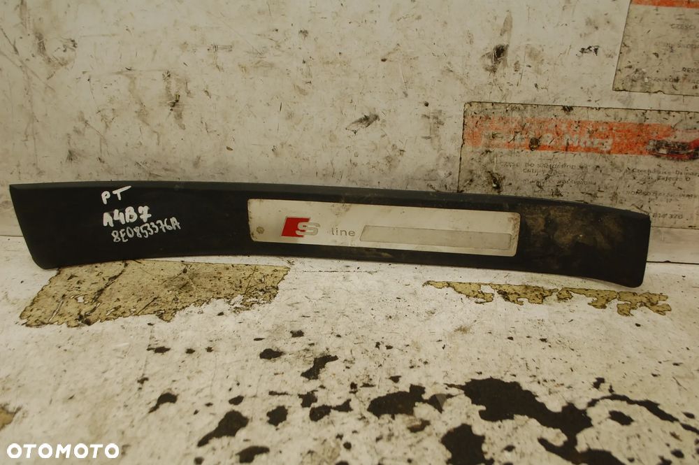 LISTWY NAKŁADKI PROGOWE PRZÓD + TYŁ AUDI A4 B7 S-LINE 8E0853375A 8E0853374A 8E0853373A - 6