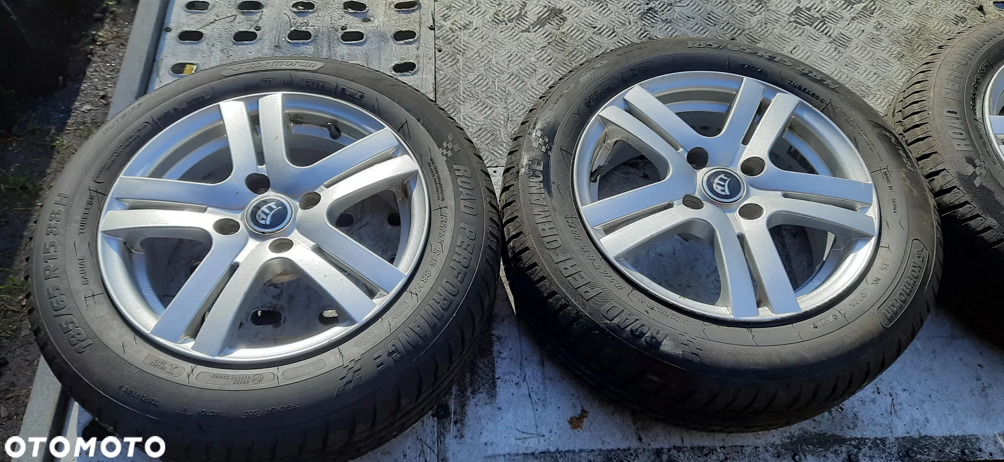 Peugeot Citroen Alufelgi 15 Koła 15 z oponami Letnimi  185/65R15 z 2024r  6jx15h2  4x108 ET20 KOMPLET - 3
