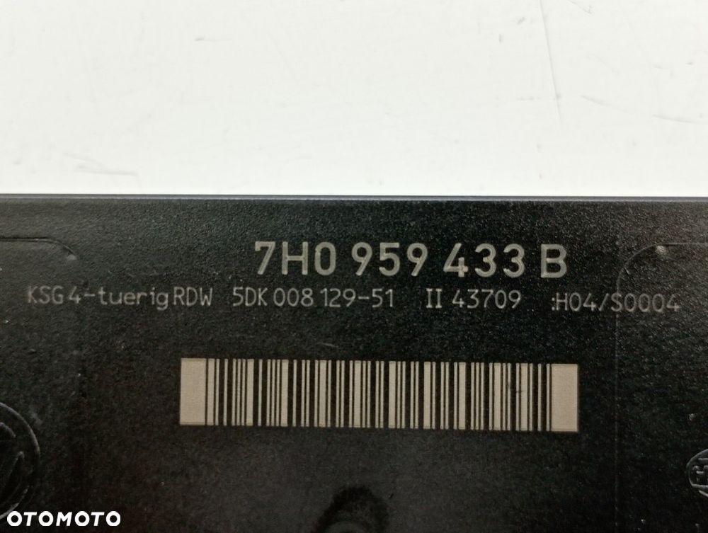 moduł komfortu sterownik vw transporter t5 2003-2009r 7H0959433B - 4