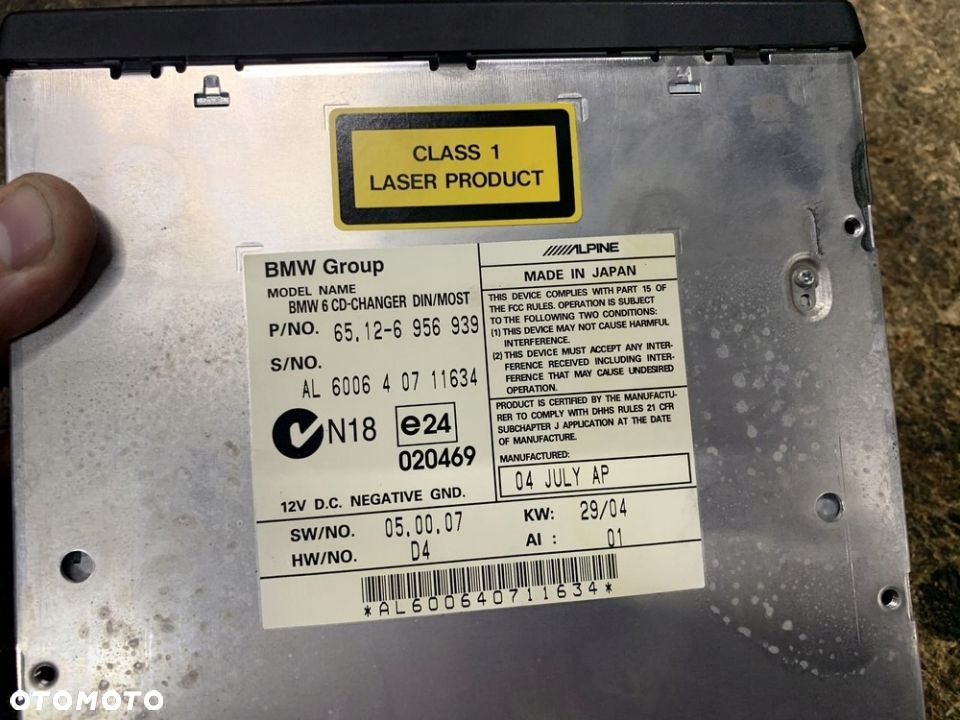 ZMIENIARKA PŁYT CD 6956939 BMW E60 E61 E63 E64 - 2