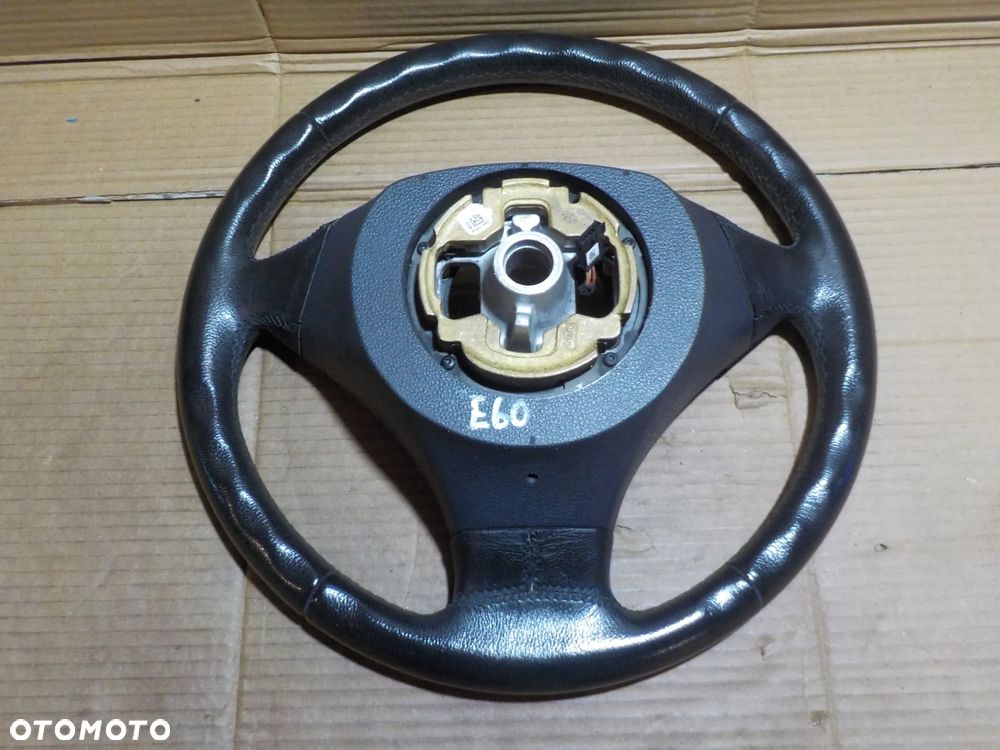 BMW SERIA 5 E60 KIEROWNICA CZARNA SKÓRA MULTIFUNKCJA - 5