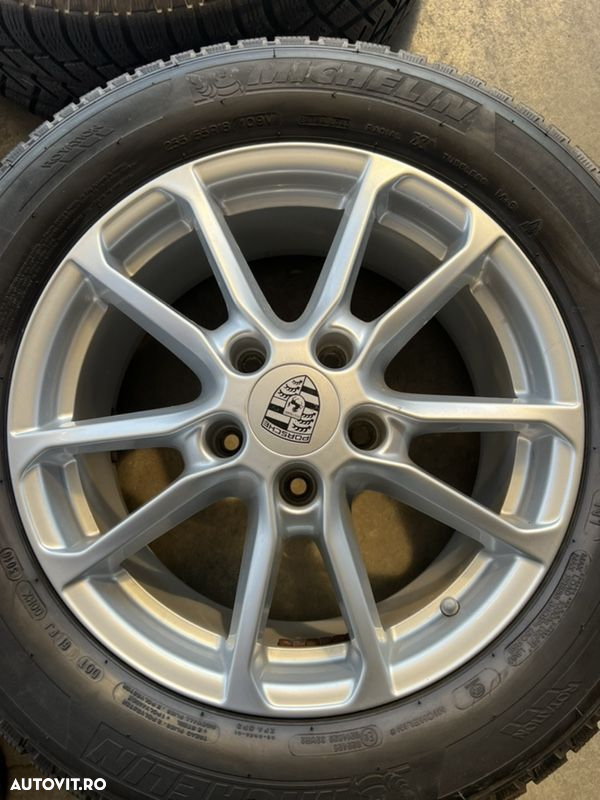 vând jante originale pe 18” Porsche Cayenne cu anvelope de iarnă - 6