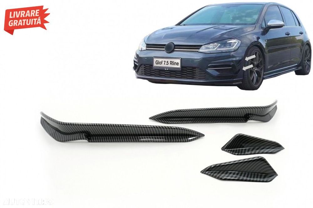 Ornamente bara fata flapsuri VW Golf 7.5 R Hatchback (2017-2020) Carbo - 1