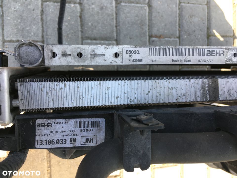 CHŁODNICE WENTYLATOR OPEL CORSA C 1.0 1.2 1.4 KOMP - 2