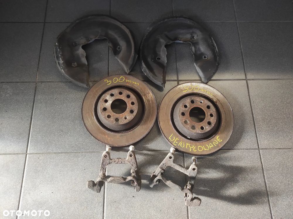 SWAP HAMULCÓW TYLNYCH 300MM KOMPLET 5X112 AUDI A3 8P SEAT LEON 2 ALTEA VW GOLF 5 6 CADDY PASSAT B6 WYSYŁKA !!!!!