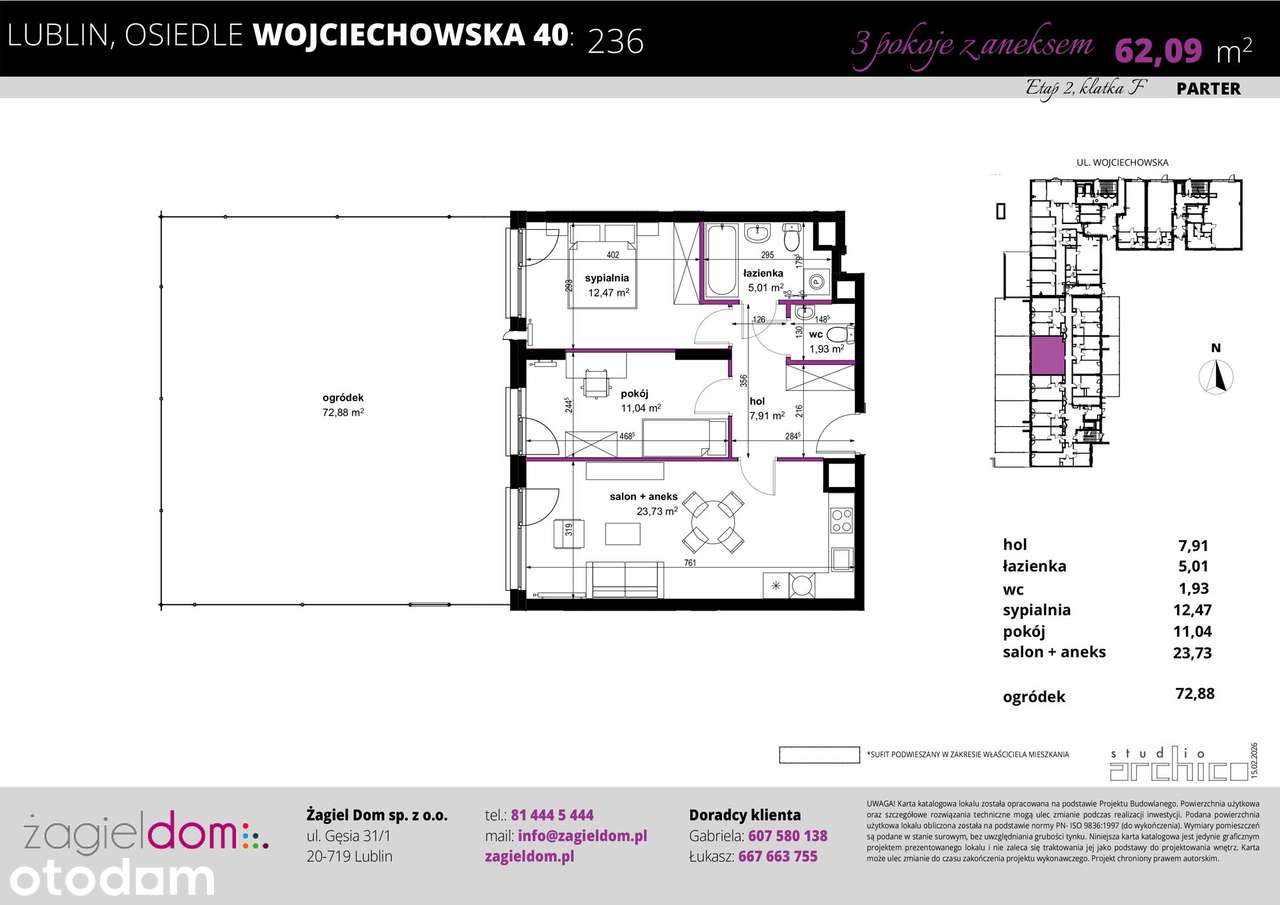 Nowe mieszkanie Wojciechowska Squre II etap