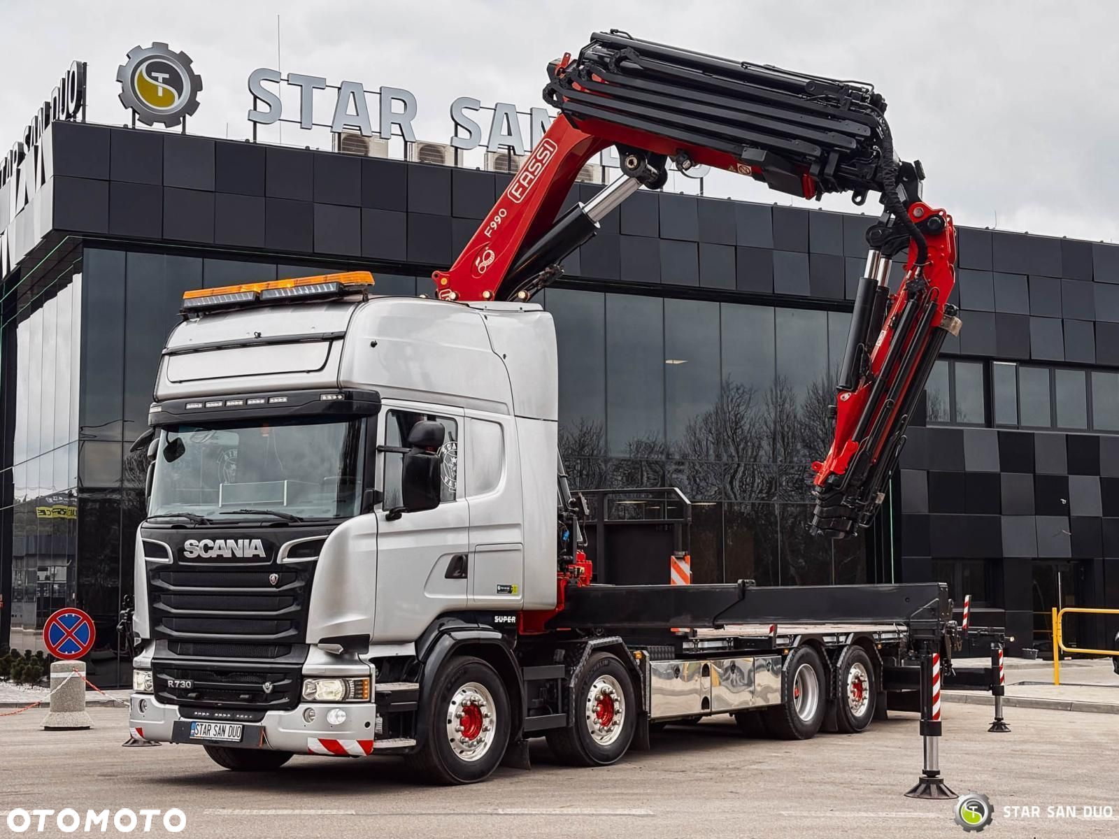 Scania R730 8x2 Fassi F990 FLY JIB HDS Żuraw Crane Kran - 17