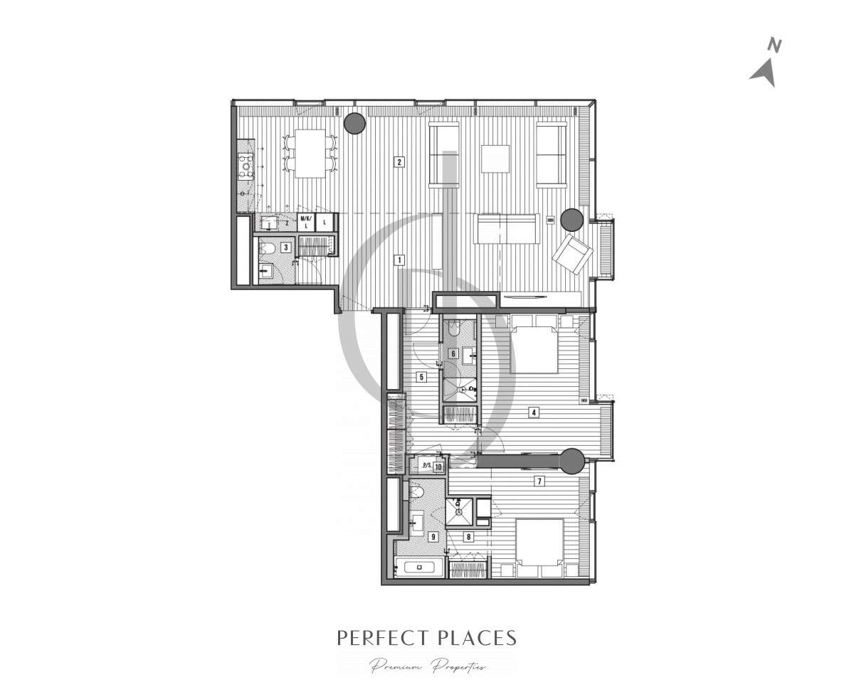 Cosmopolitan | 135 m2 | 2 sypialnie | Wyłączność!