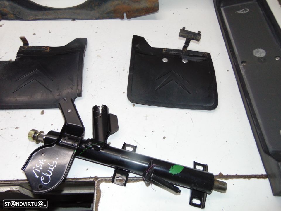 Citroen visa club frente de chapa onde leva o fecho de capot e + peças - 5