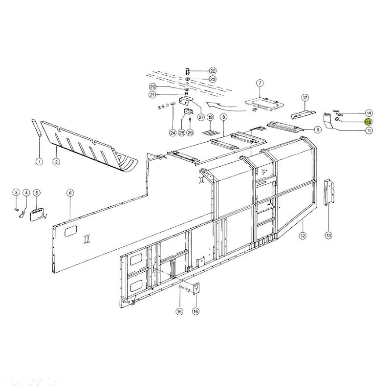 Włącznik elektryczny zapchania słomy Claas 822069.0 JAG - 4