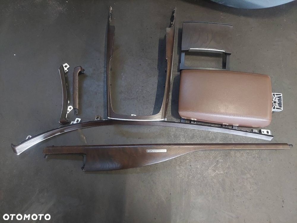 FOTEL FOTELE KOMPLET BOCZKI DEKORY SKÓRA BRĄZ PAMIĘĆ AUDI A7 4G - 2