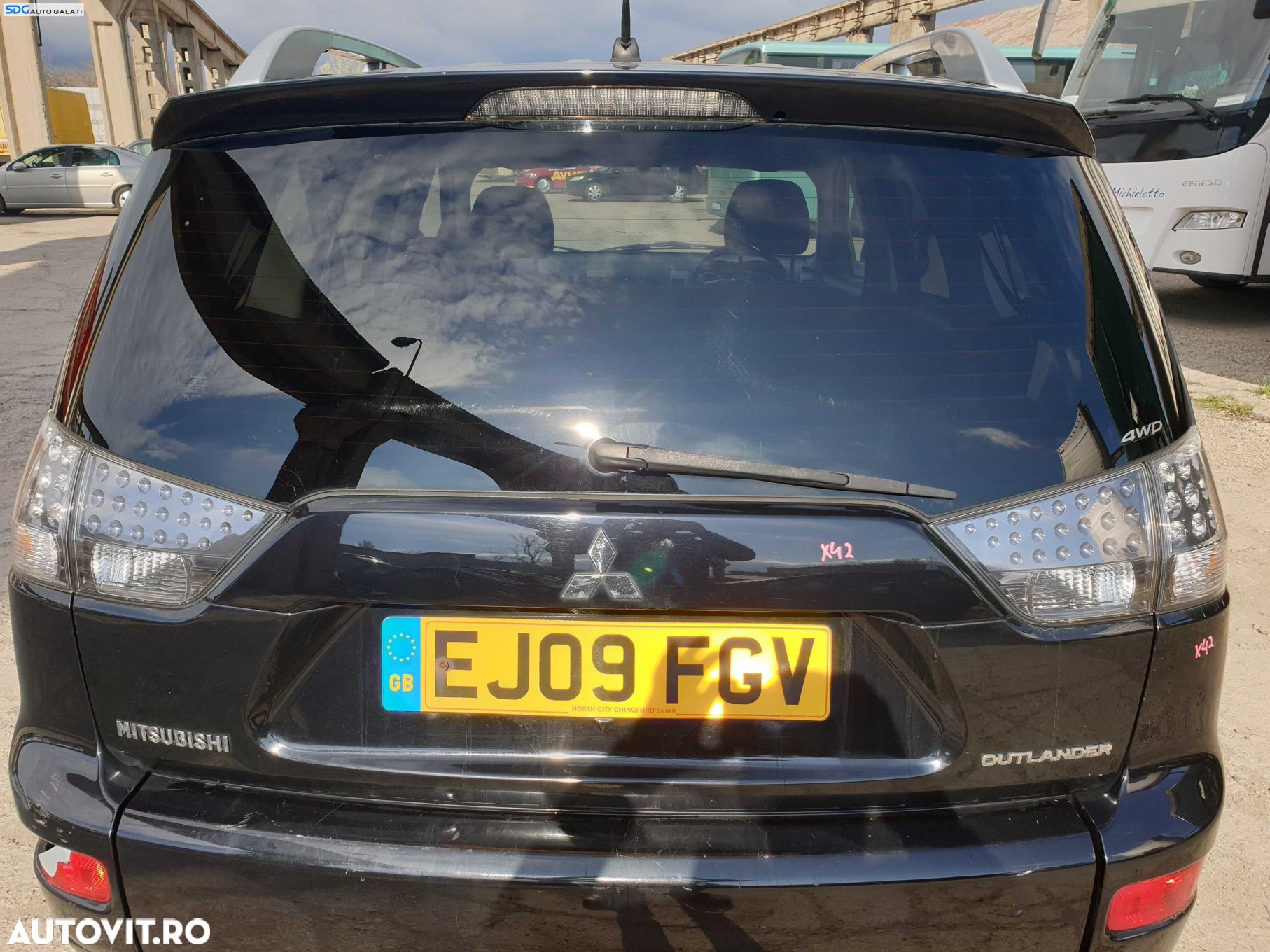 Haion Hayon Capota Portbagaj Dezechipat cu Luneta Geam Sticla Mitsubishi Outlander 2 2005 - 2012 culoare X42 [K5116] - 1