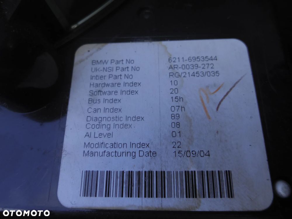 MINI COOPER S R53 R50 1.6 K STEROWNIK MOMPUTER SILNIKA 7542310 ZESTAW STARTOWY EUROPA - 8
