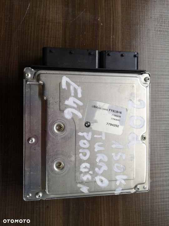 BMW E46 2.0d KOMPUTER 7793443 STEROWNIK 0281010565 - 3