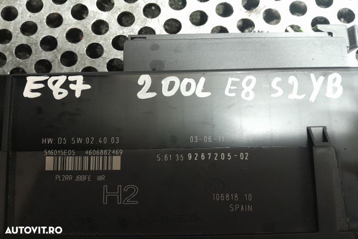 Modul confort 9267205 9267205 BMW Seria 1 E81/E82/E87/E88 [facelift] - 2