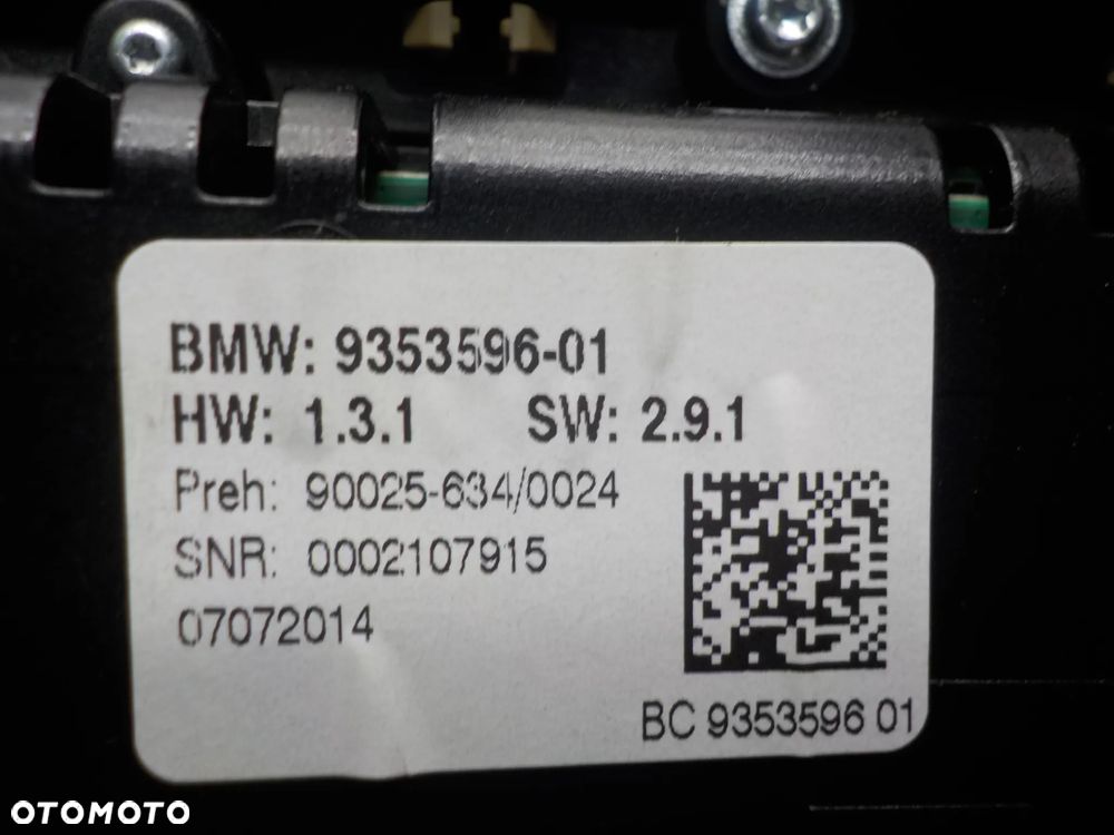 BMW F10 F11 PANEL KLIMATYZACJI RADIA 9353596 - 3